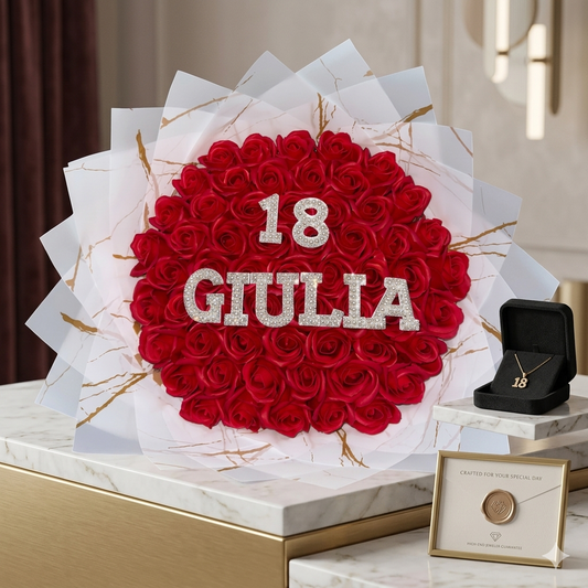 Bouquet Milestone: Celebra i 18 Anni con Stile