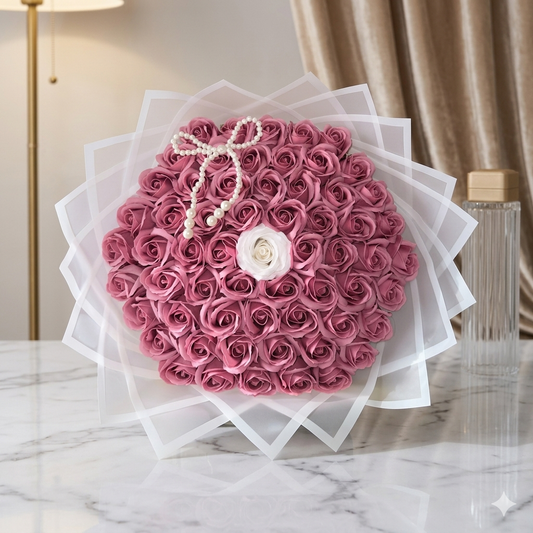 Bouquet Romantique Mauve : L'Élégance intemporelle