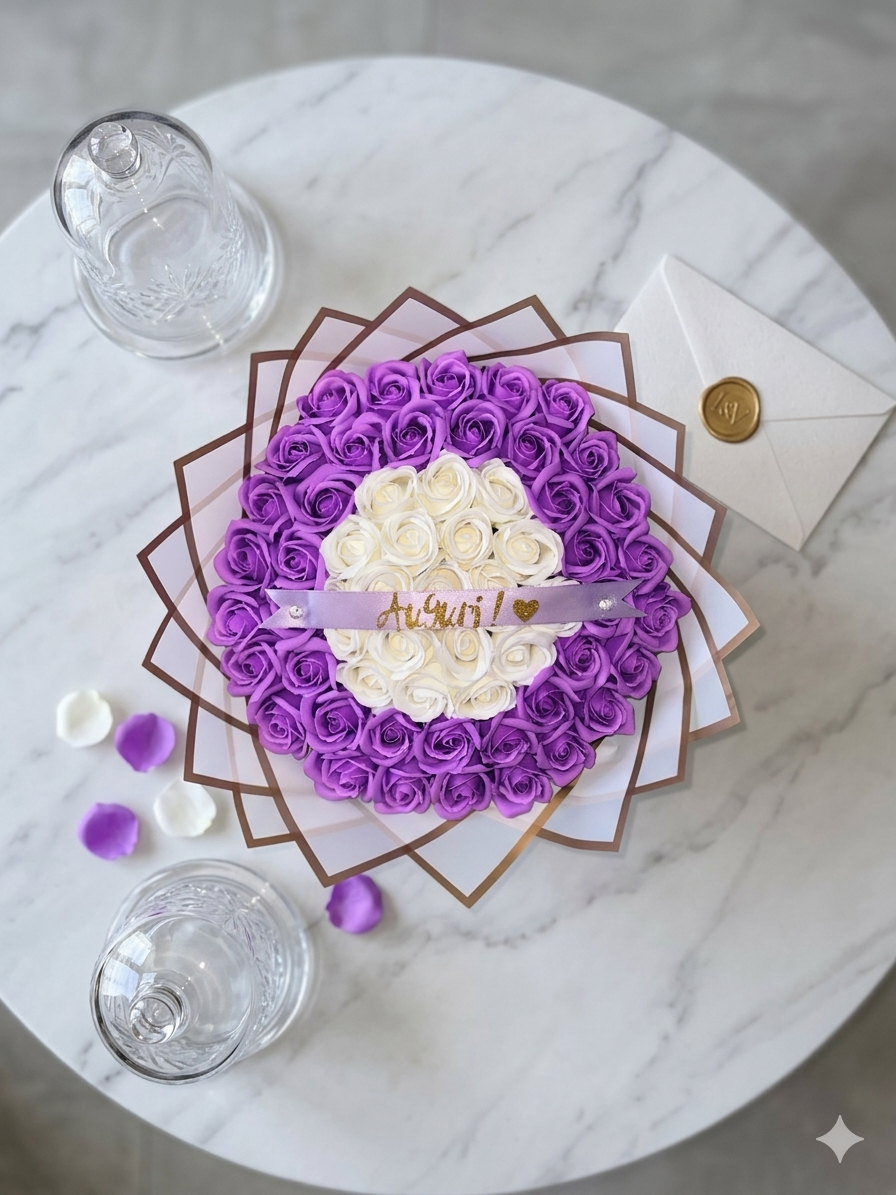 Bouquet Lilla Harmony: Delicatezza e Auguri