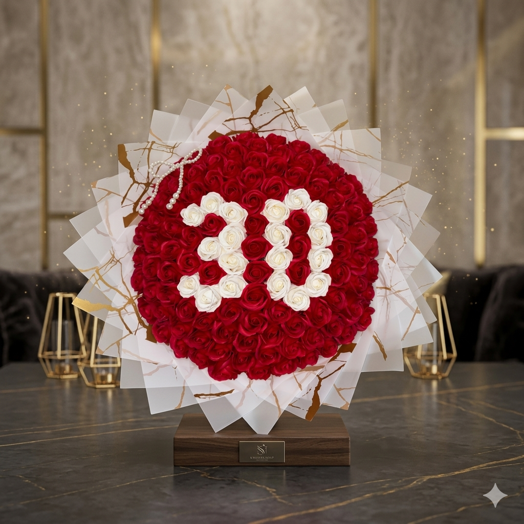 Bouquet Diamond 30: L'Eleganza del Traguardo