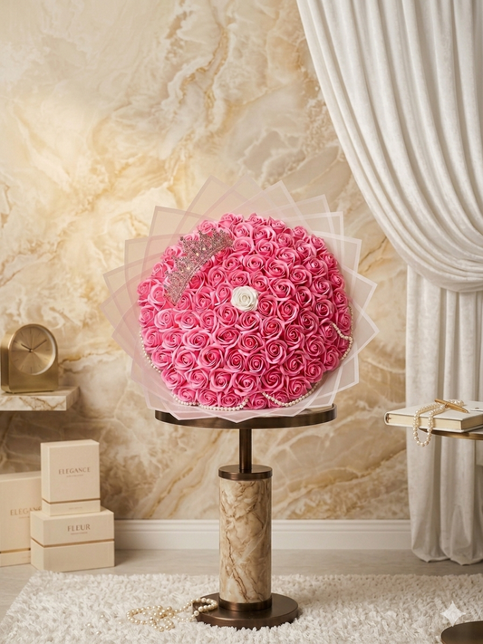 Bouquet Imperiale: L'Abbraccio di 81 Rose