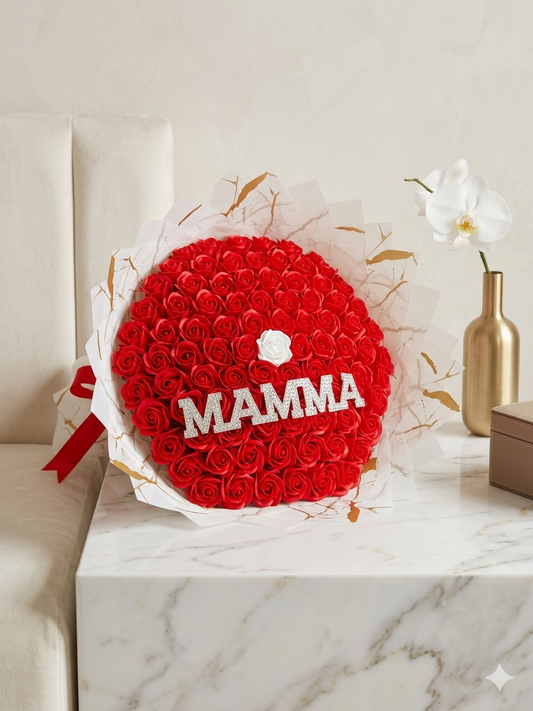 Bouquet Dedication: Love for Mom in 81 Roses
