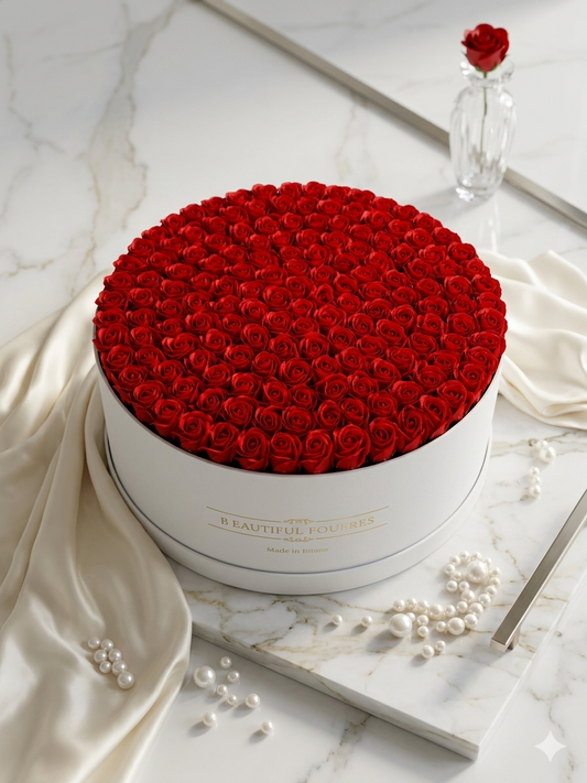 Le Cadeau Rose de Luxe - Boîte Impériale avec 159 Roses