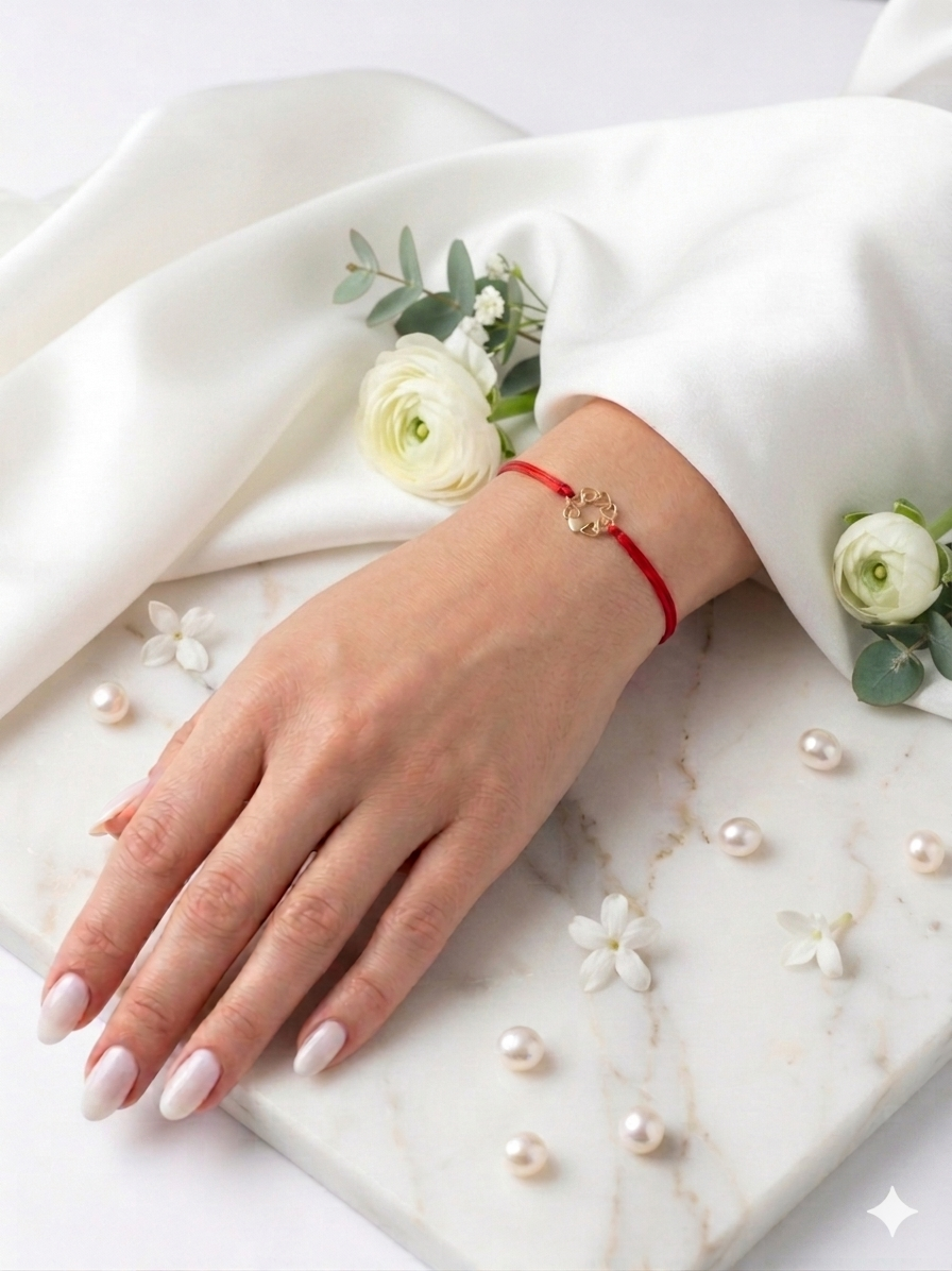 Idea Regalo Bracciale "Circle of Hearts" in Oro 14K | Accessori | Gioielli 🎁